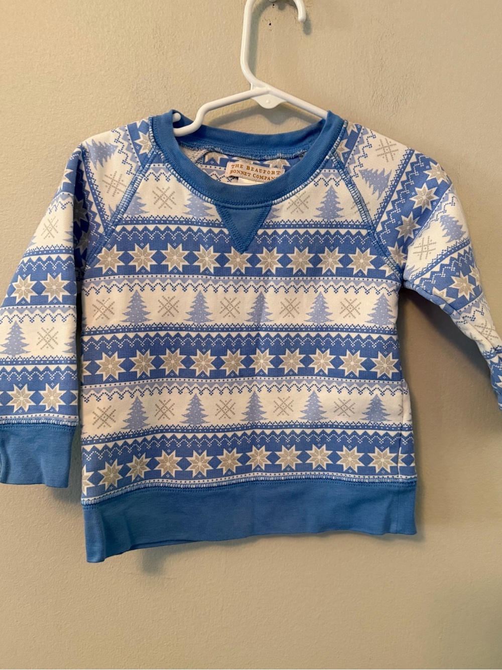 The Beaufort Bonnet Company Blue Holiday Pullover